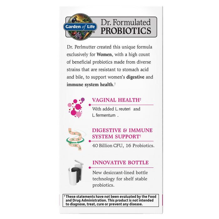 Garden of Life Dr. Formulated Probiotics Women's Daily Care Capsules - 30ct