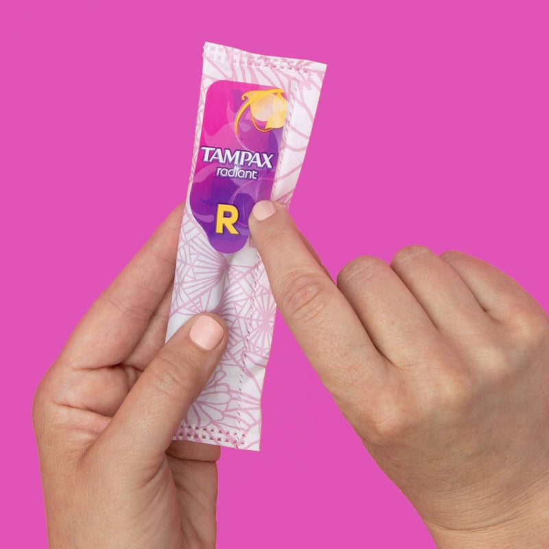 Tampax Radiant Regular Absorbency Tampons - Unscented - 42ct