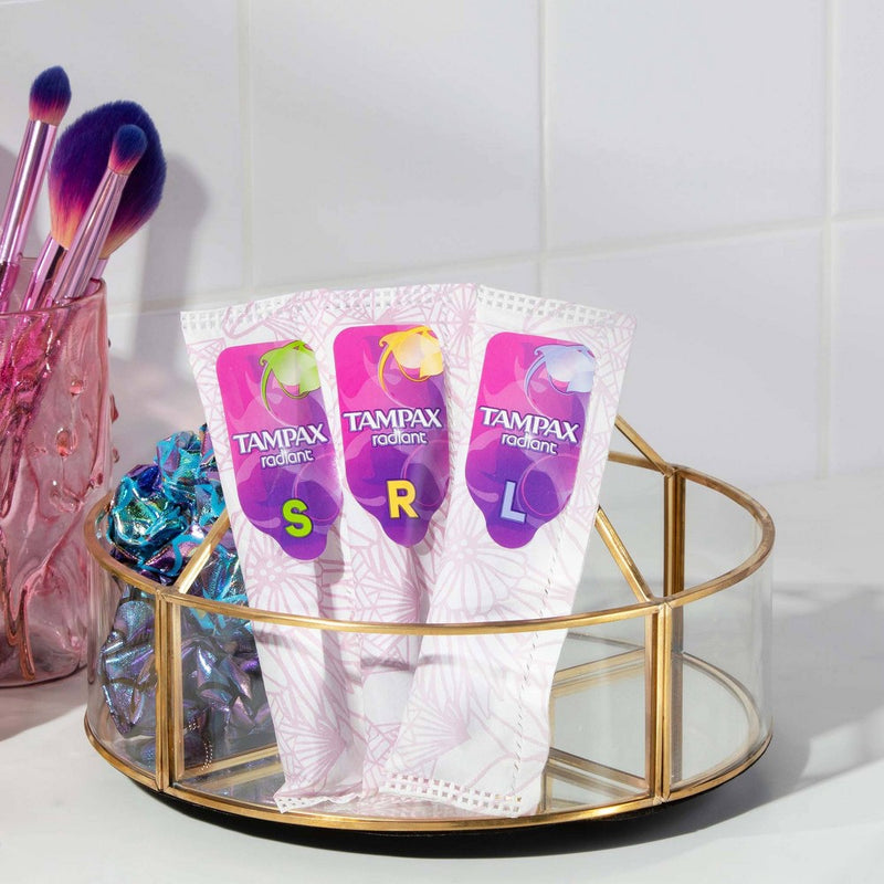Tampax Radiant Regular Absorbency Tampons - Unscented - 42ct