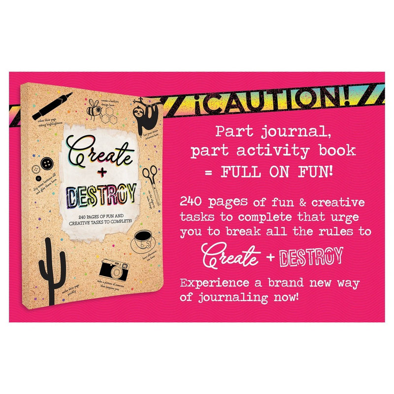 Create & Destroy Activity Book - Piccadilly *BRAND NEW*