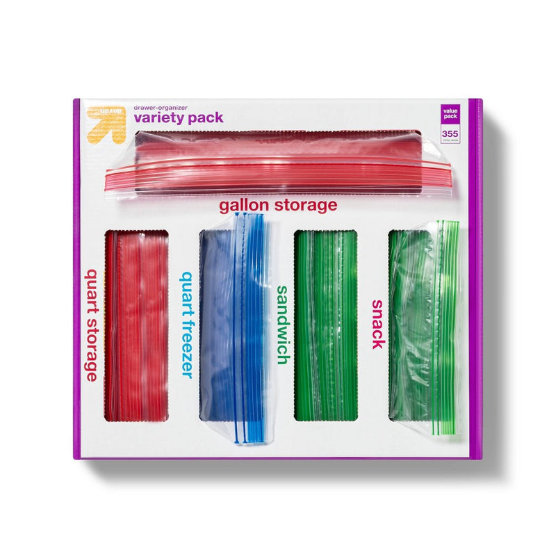 Food Storage Bags Variety Pack - Clear - 355ct - up & up™