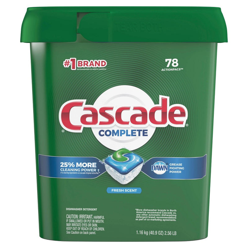 Cascade Complete Action Pacs Fresh - 78ct