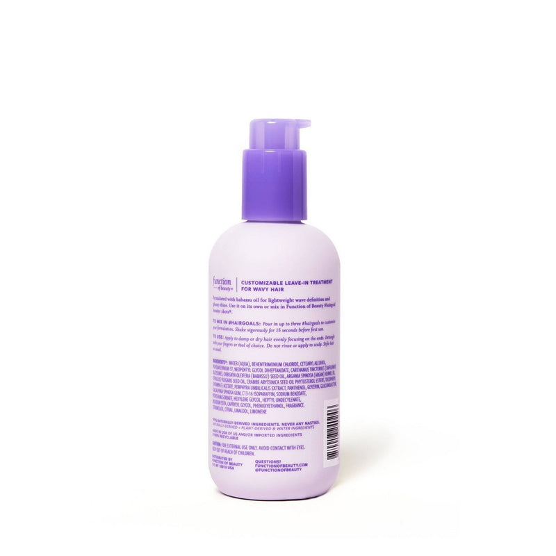 Function of Beauty Wavy Hair Leave-In Treatment Base with Babassu Oil - 7 fl oz