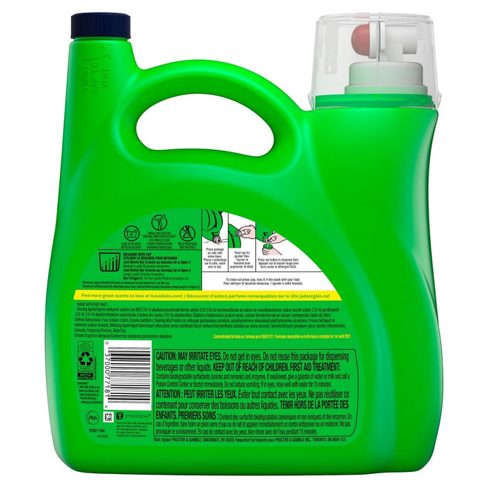 Gain + Aroma Boost Moonlight Breeze Scent HE Compatible Liquid Laundry Detergent - 138 fl oz