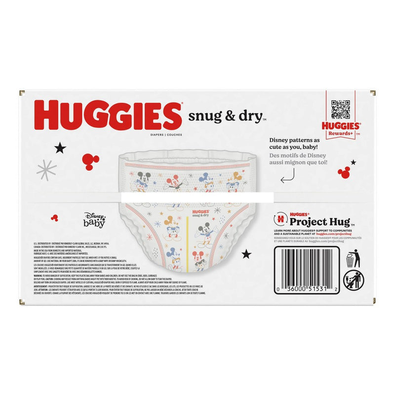 Huggies Snug & Dry Baby Disposable Diapers Super Pack - Size 2 - 100ct