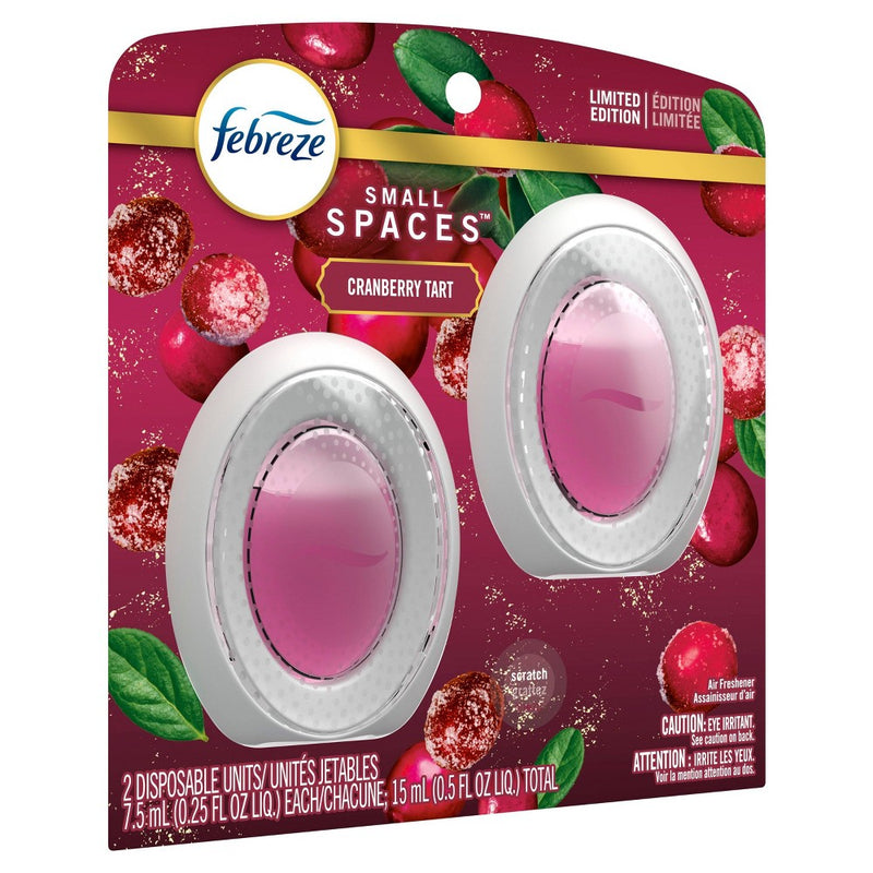 Febreze Small Spaces Air Freshener - Cranberry Tart - 0.5 fl oz/2ct