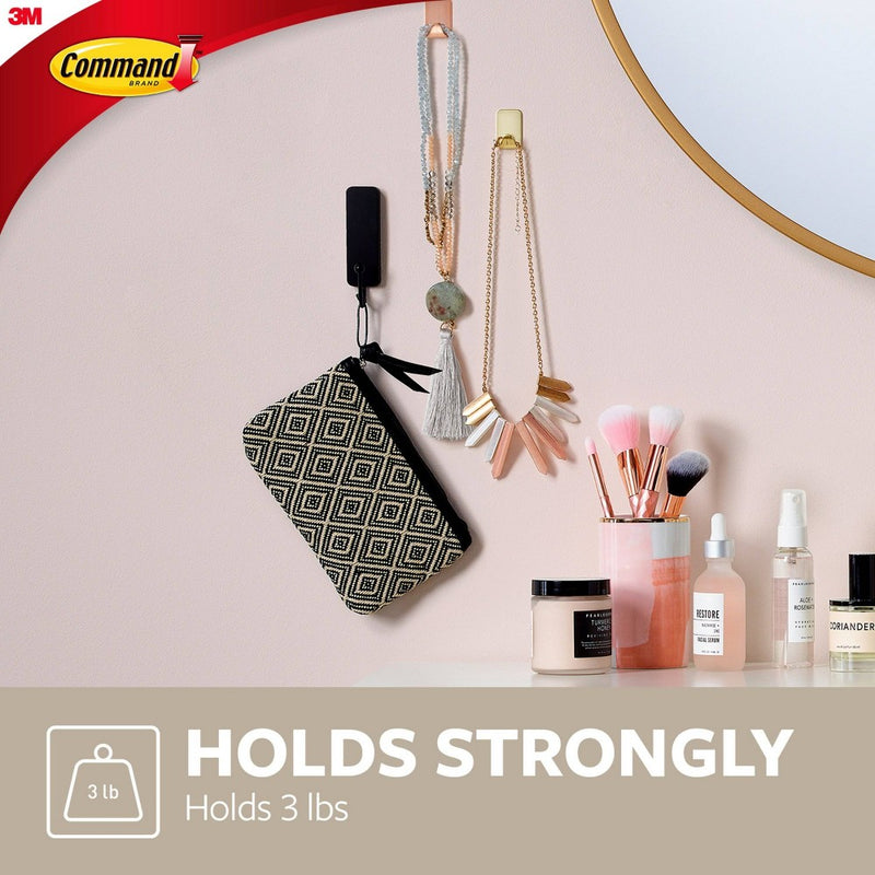 Command 2pk Wire Decorative Hooks Black