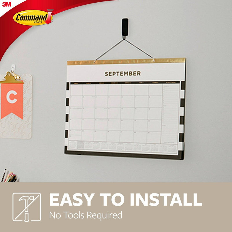 Command 2pk Wire Decorative Hooks Black