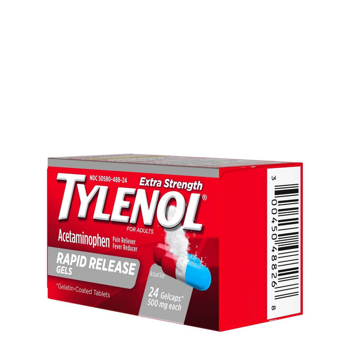 Tylenol Extra Strength Rapid Release Pain Reliever & Fever Reducer Gelcaps - Acetaminophen - 24ct