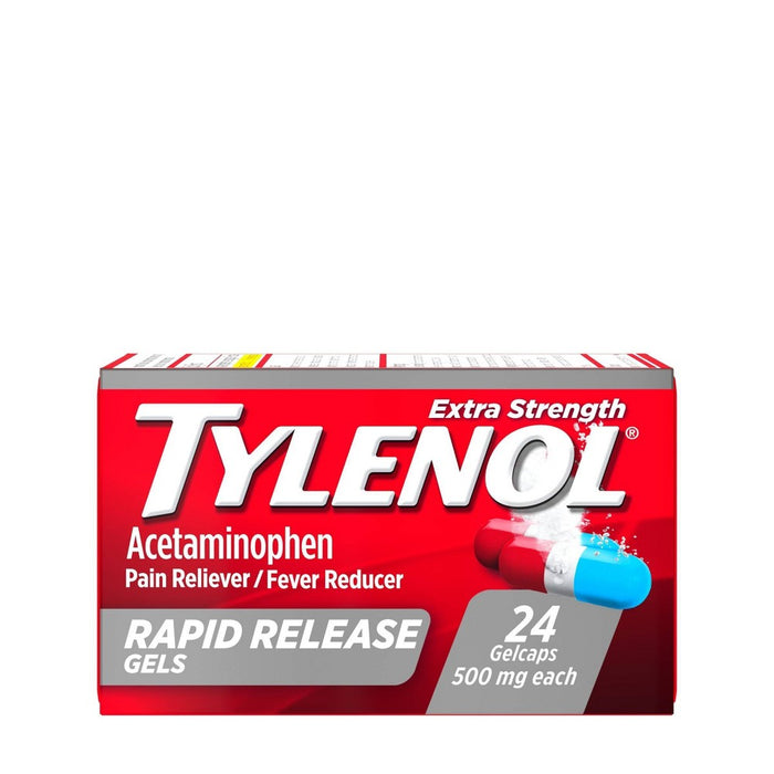 Tylenol Extra Strength Rapid Release Pain Reliever & Fever Reducer Gelcaps - Acetaminophen - 24ct
