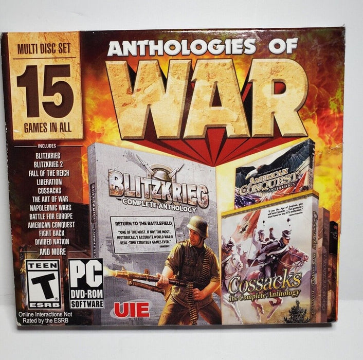 Anthologies of War : Multi Disc Set 15 Games in All - PC