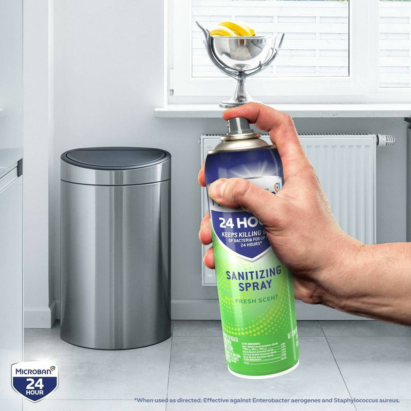 Microban 24 Hour Disinfectant Sanitizing Spray - Fresh Scent - 15 fl oz