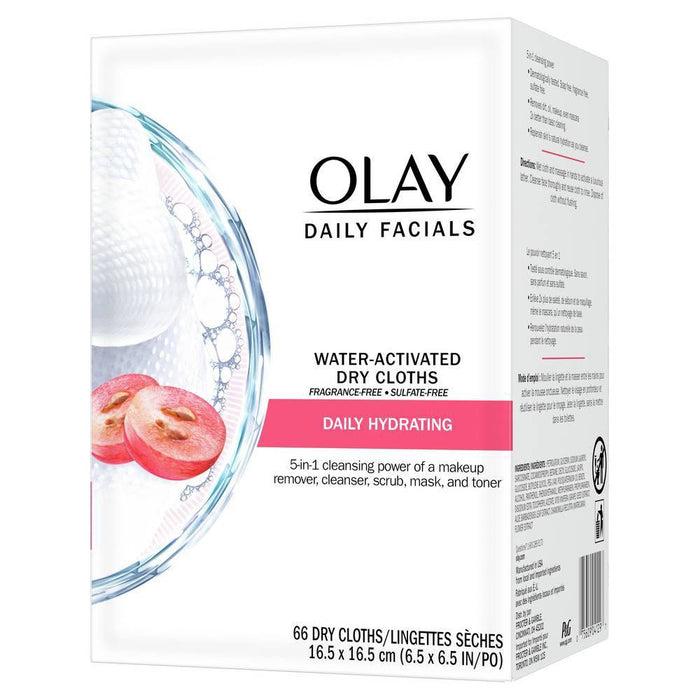 Olay Daily Facials Hydrating Cleansing Cloths - 66ct