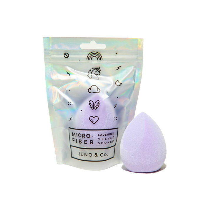 JUNO & Co. Microfiber Lavender Velvet Sponge – 1ct