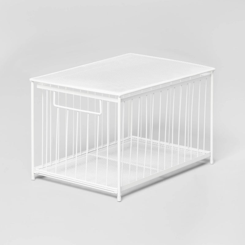 Large Stackable Slide Out Drawer White - Brightroom™