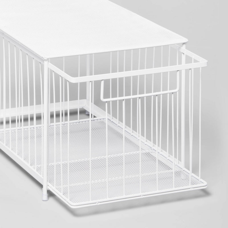 Large Stackable Slide Out Drawer White - Brightroom™