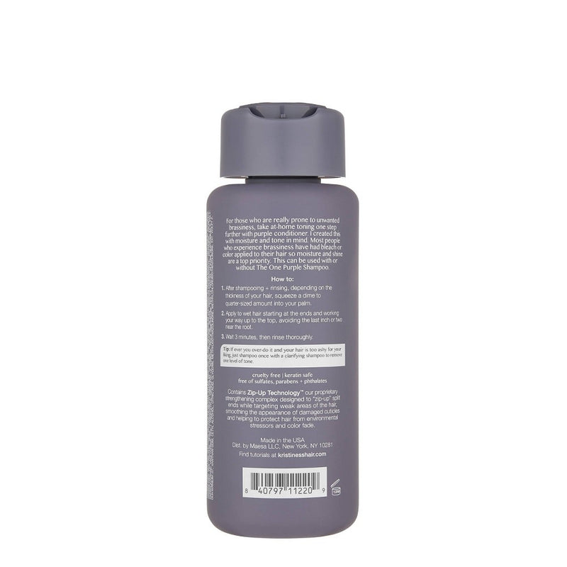 Kristin Ess The One Purple Conditioner Toning for Blonde Hair, Neutralizes Brass and Sulfate Free - 10 fl oz