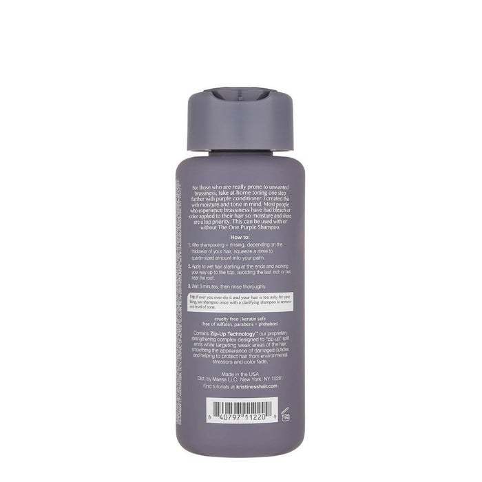 Kristin Ess The One Purple Conditioner Toning for Blonde Hair, Neutralizes Brass and Sulfate Free - 10 fl oz