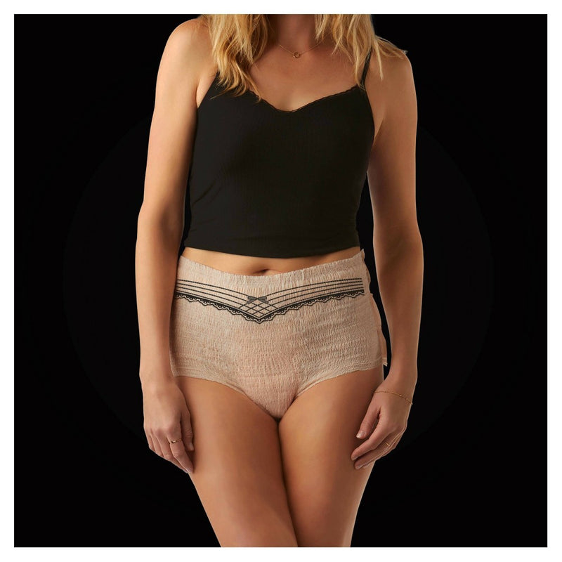 Always Discreet Boutique Maximum Protection Incontinence Underwear for Women - Peach - L - 10ct
