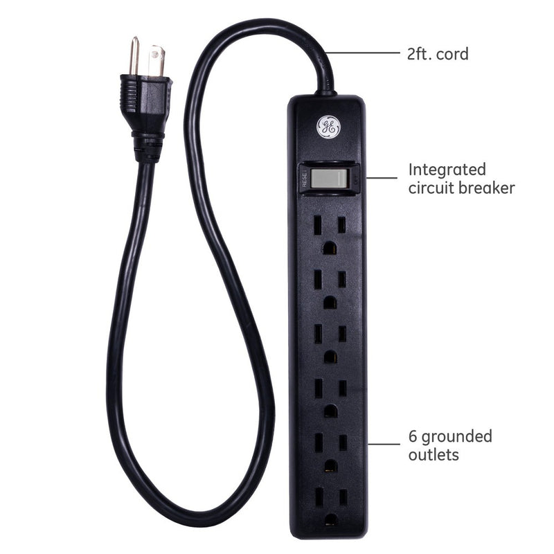 GE 6-Outlet General Purpose Power Strip, 14831