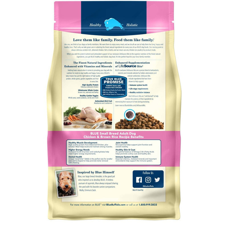 Blue Buffalo Life Protection Chicken & Brown Rice Recipe Small Breed Adult Dry Dog Food - 5lbs