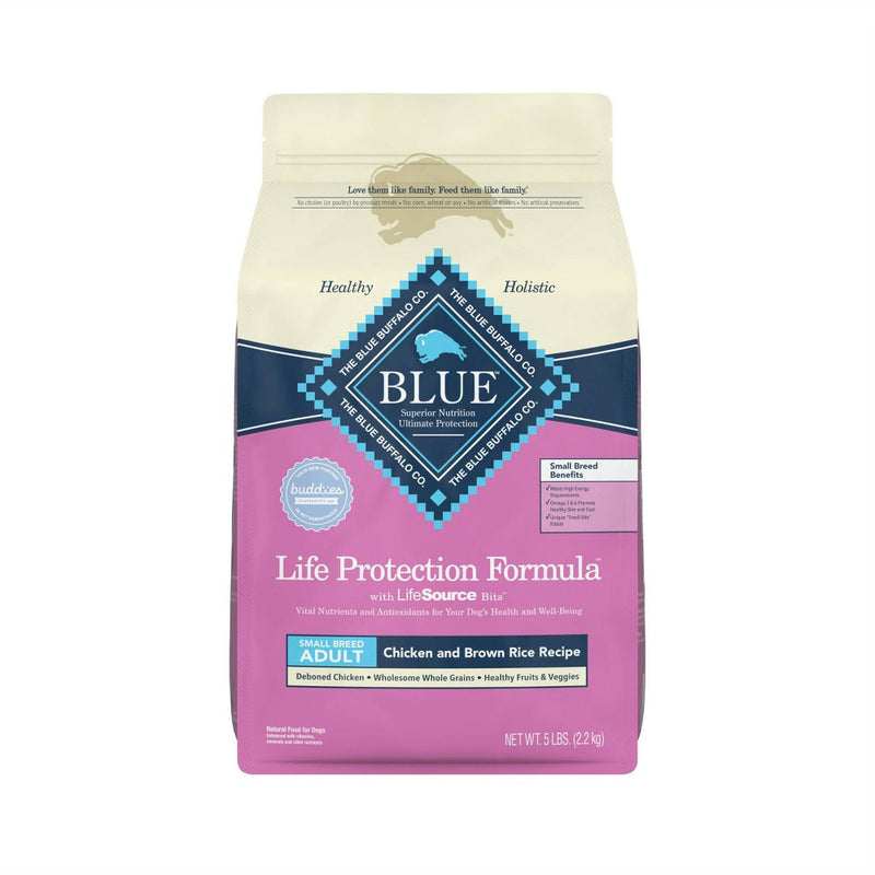 Blue Buffalo Life Protection Chicken & Brown Rice Recipe Small Breed Adult Dry Dog Food - 5lbs