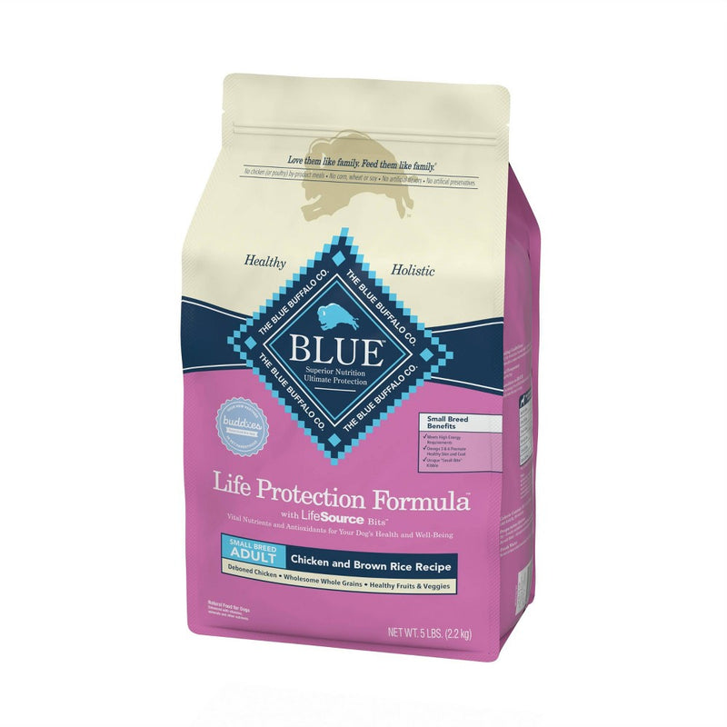 Blue Buffalo Life Protection Chicken & Brown Rice Recipe Small Breed Adult Dry Dog Food - 5lbs