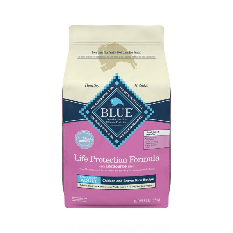 Blue Buffalo Life Protection Chicken & Brown Rice Recipe Small Breed Adult Dry Dog Food - 5lbs