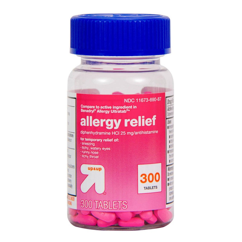 Diphenhydramine HCI Allergy Relief Tablets - 300ct - up & up™