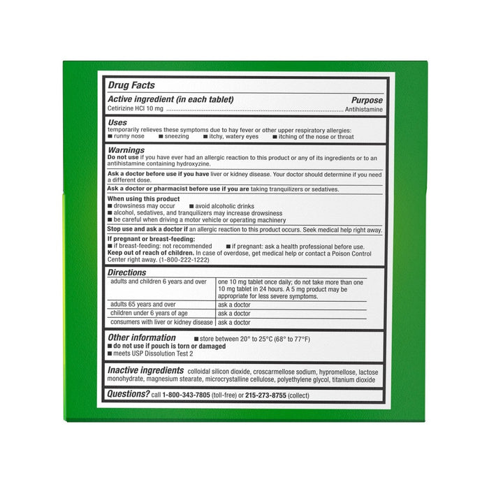 Zyrtec 24 Hour Allergy Relief Tablets - Cetirizine HCl - 14ct