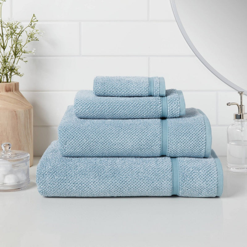 Performance Texture Bath Towel Aqua - Threshold™