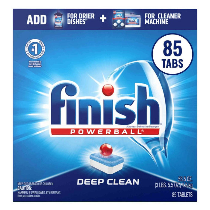 Finish PowerBall All-in-1 Dishwasher Detergent Tabs - 55.3oz/85ct