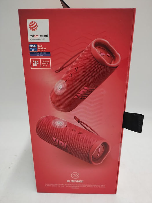 JBL Flip 6 Portable Waterproof Bluetooth Speaker - Red SEE DETAILS