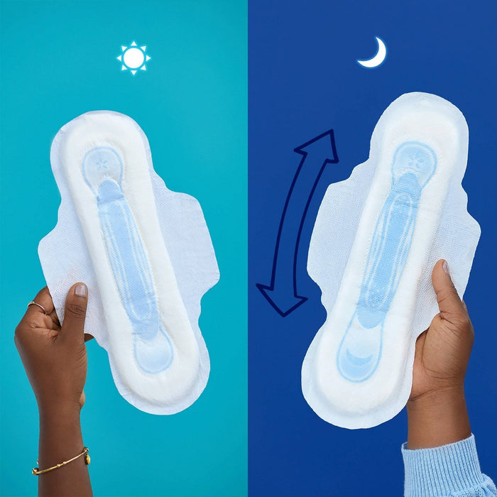 Always Maxi Pads Overnight Absorbency Unscented with Wings - Size 4 - 33ct