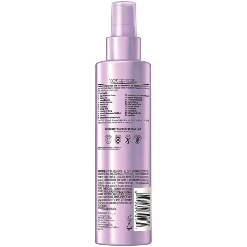 L'Oreal Paris EverPure 21-in-1 Color Caring Leave In Sulfate Free Spray - 6.8 fl oz