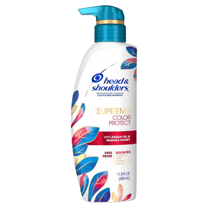 Head & Shoulders Supreme Sulfate Free Color Protect Anti-Dandruff Shampoo for Relief from Itchy & Dry Scalp - 11.8 fl oz