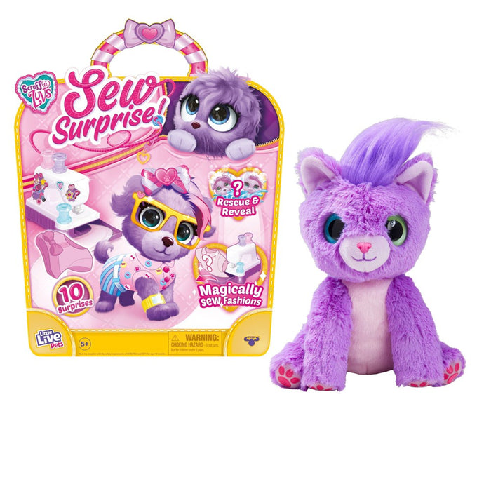 Little Live Pets Scruff-a-Luvs Sew Surprise Fashion Plush - Purple