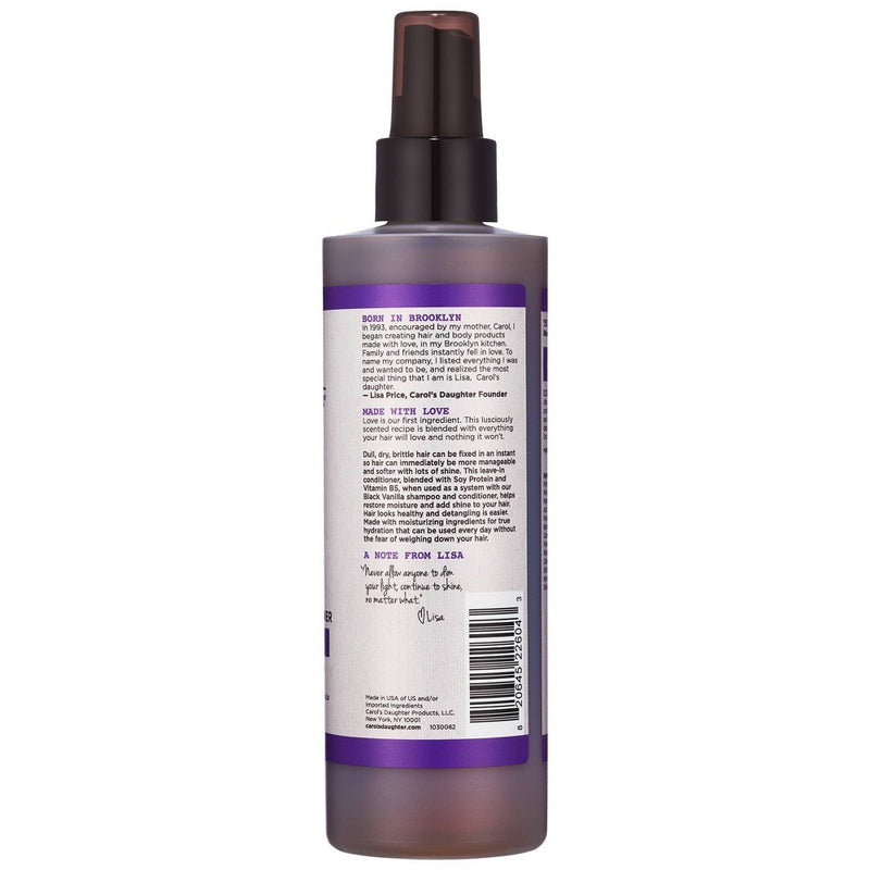 Carol's Daughter Black Vanilla Moisture & Shine Leave In Conditioner for Dry Hair - 8 floz
