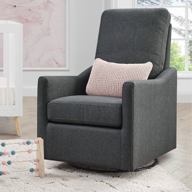 Delta Children Adley Nursery Glider Swivel Chair - Charcoal (LOCAL PICKUP ONLY)