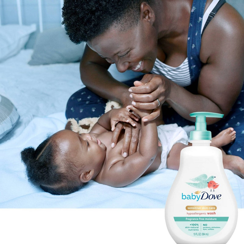 Baby Dove Sensitive Moisture Tip-to-Toe Fragrance-Free Wash - 13 fl oz