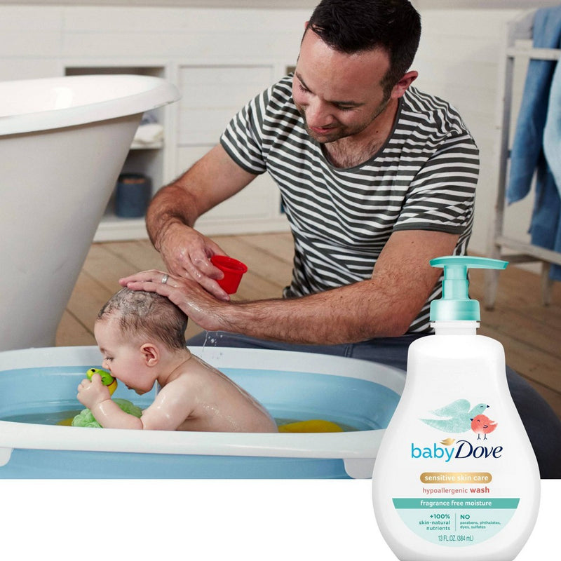 Baby Dove Sensitive Moisture Tip-to-Toe Fragrance-Free Wash - 13 fl oz