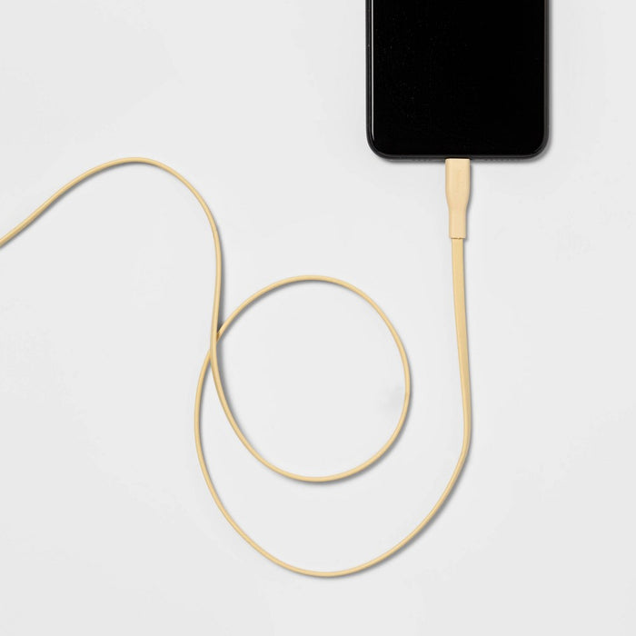heyday™ 3' USB-C to USB-A Flat Cable - Mist Yellow
