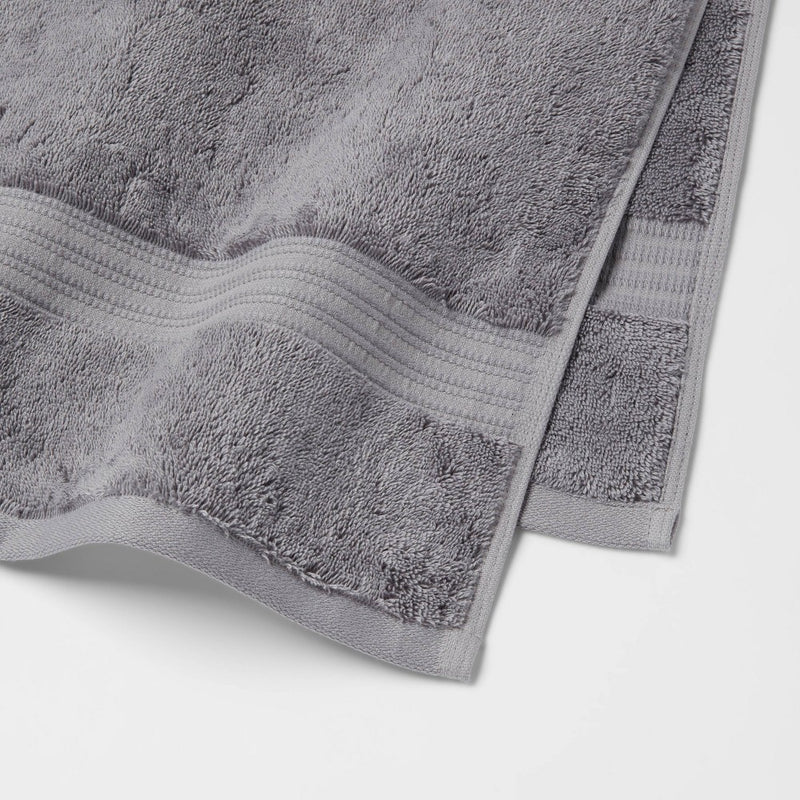 Antimicrobial Bath Towel Dark Gray - Total Fresh