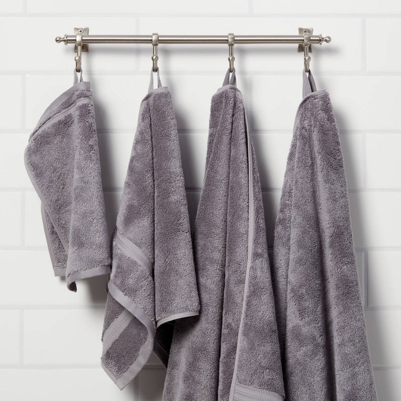 Antimicrobial Bath Towel Dark Gray - Total Fresh