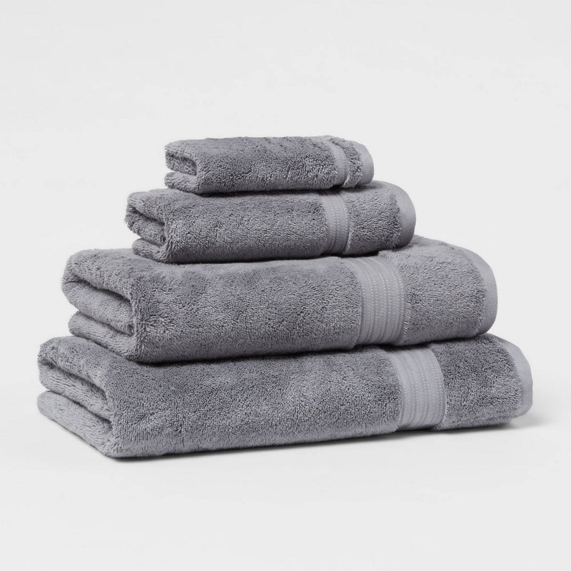 Antimicrobial Bath Towel Dark Gray - Total Fresh