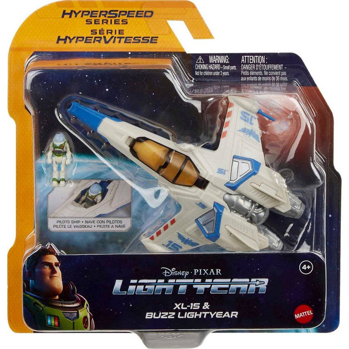 Disney Pixar Lightyear Hyperspeed XL-15 Spaceship Mini Buzz Lightyear Figure