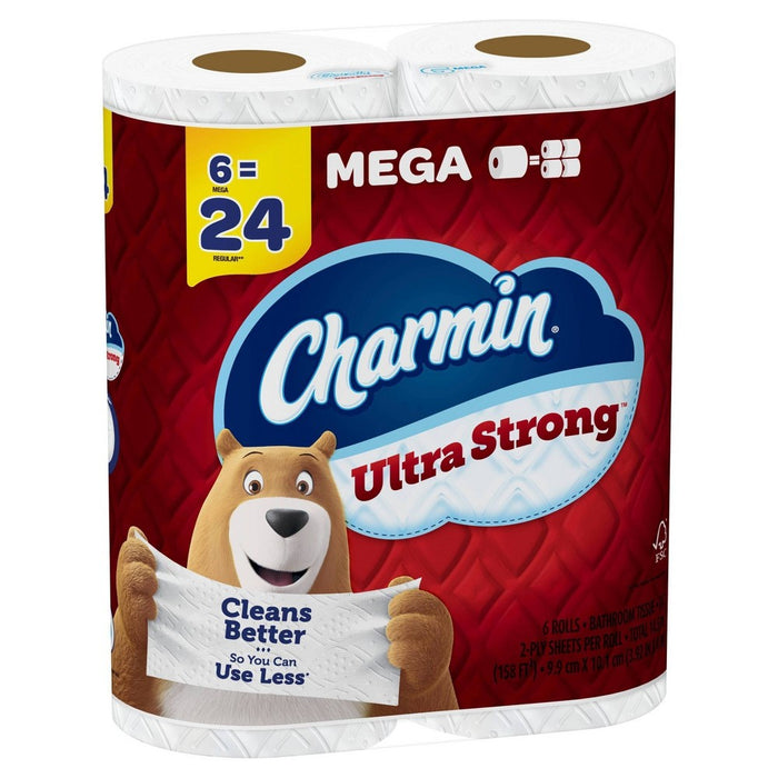 Charmin Ultra Strong Toilet Paper - 6 Mega Rolls