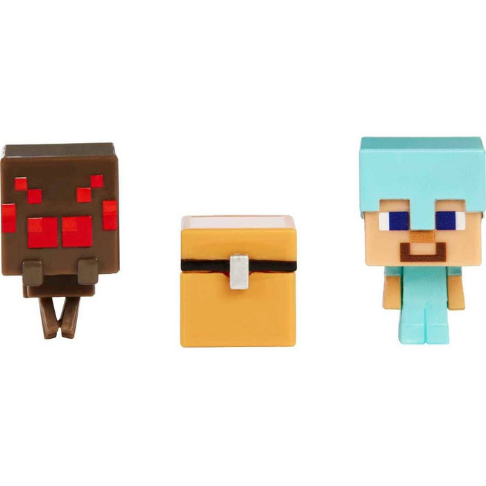 Minecraft Mob Head Minis Spider Slaying Steve Figures