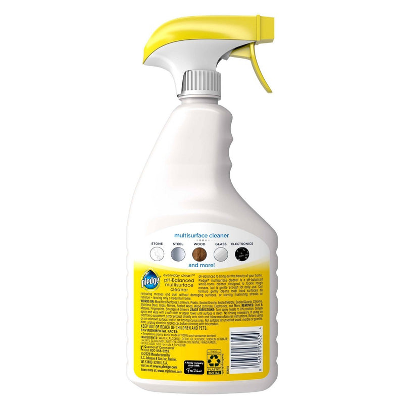 Pledge Multi-Surface Cleaner Trigger Bottle - 25oz
