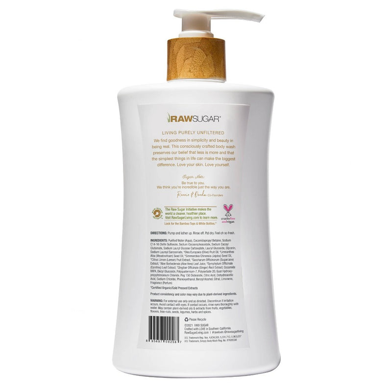 Raw Sugar Body Wash Pump Lemon Sugar - 40 fl oz